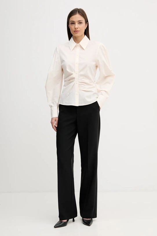 Sisley koszula 5V5TLQ0AE beżowy SS26