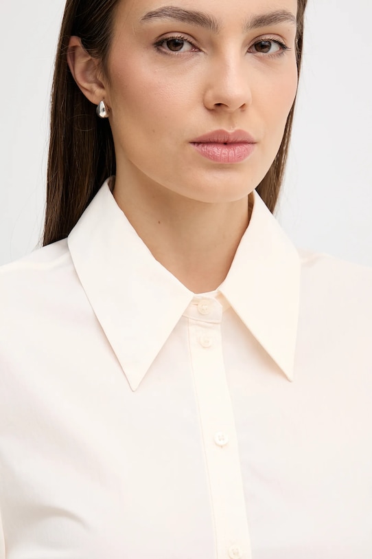 Sisley koszula beżowy 5V5TLQ0AE