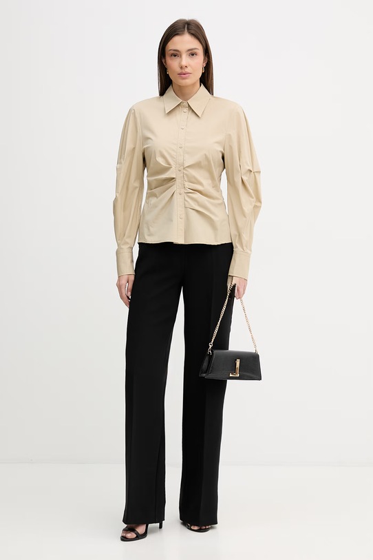 Sisley koszula 5V5TLQ0AE beżowy SS26