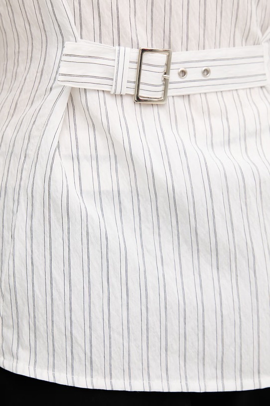 Sisley koszula damska z wiskozą 5YTYLQ0AR biały