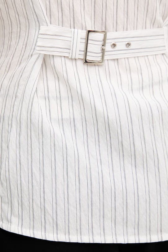 Sisley koszula damska z wiskozą 5YTYLQ0AR biały