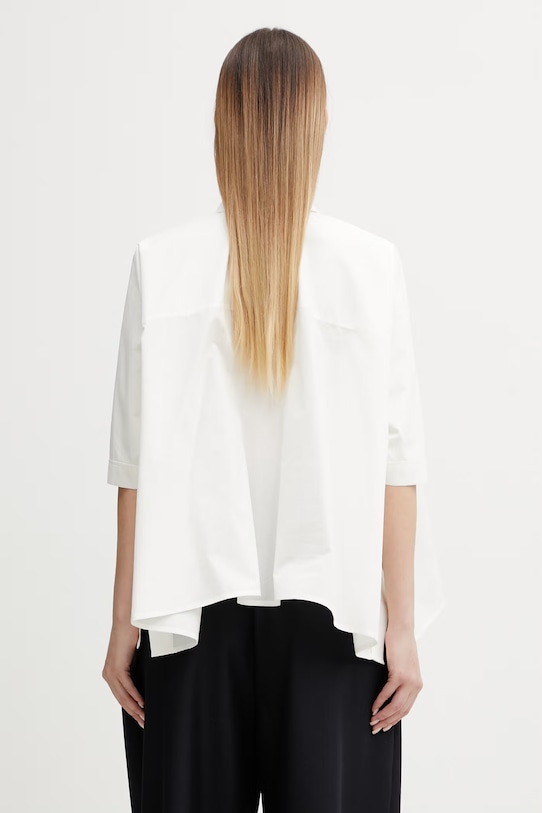 Odzież MM6 Maison Margiela koszula damska bawełniana S52DL0236.M35256.101 beżowy