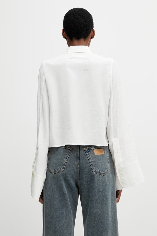 Odzież MM6 Maison Margiela koszula damska z wiskozą S52DT0044.M35737.003J biały