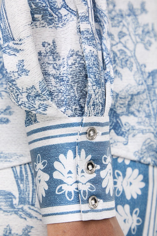 Fracomina koszula damska FS26ST6020W435K5 niebieski