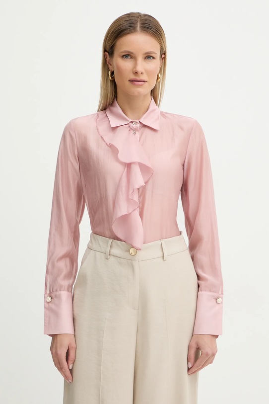 Fracomina koszula regular różowy FS26ST6016W83401