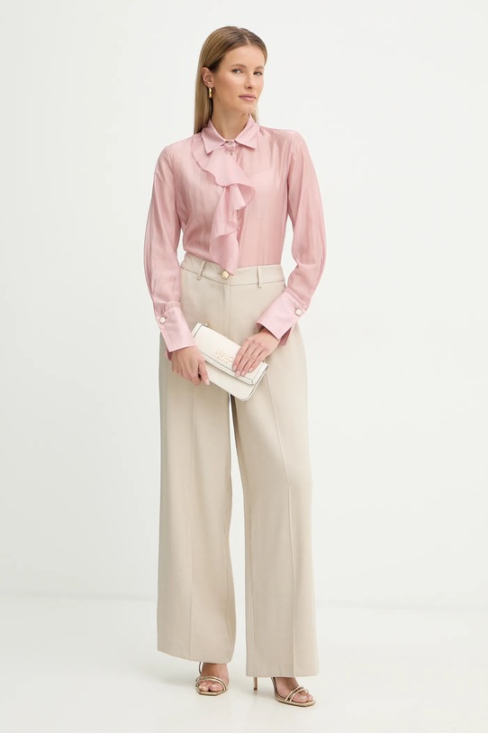 Fracomina koszula FS26ST6016W83401 różowy SS26