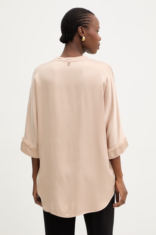 Odzież Fracomina koszula damska z wiskozy FS26ST6014W41301 beżowy