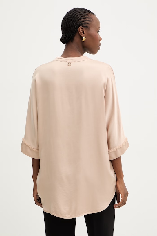 Odzież Fracomina koszula damska z wiskozy FS26ST6014W41301 beżowy