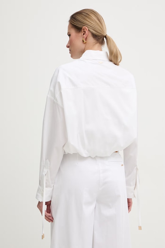 Odzież Fracomina koszula damska z bawełną FS26ST6007W40001 biały