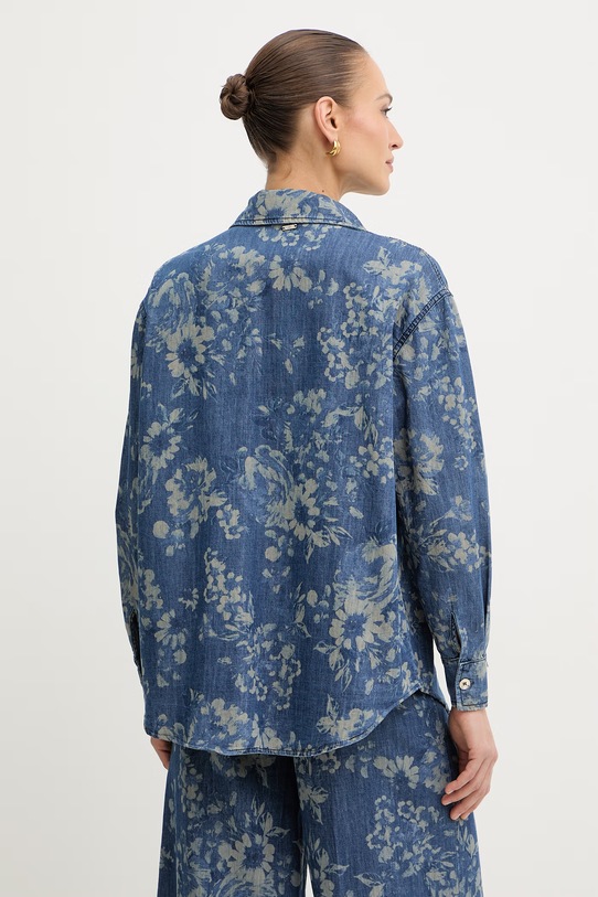 Odzież Fracomina koszula damska bawełniana FS26ST6015D400K2 granatowy