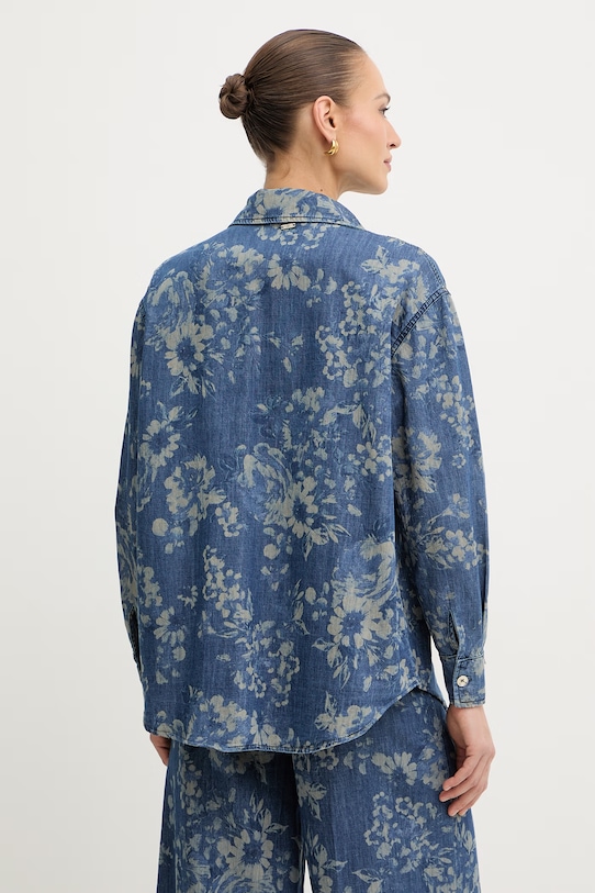 Odzież Fracomina koszula damska bawełniana FS26ST6015D400K2 granatowy