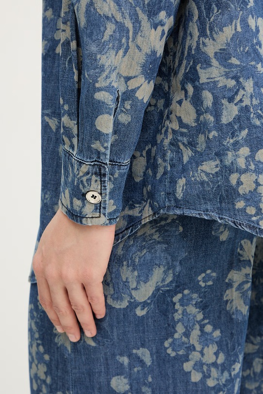 Fracomina koszula damska bawełniana FS26ST6015D400K2 granatowy