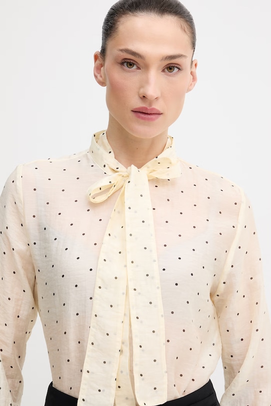 United Colors of Benetton koszula beżowy 5UZHDQ0DI