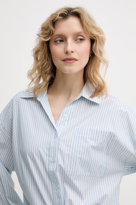 United Colors of Benetton koszula damska z wiskozy 5LRGDQ0DK niebieski