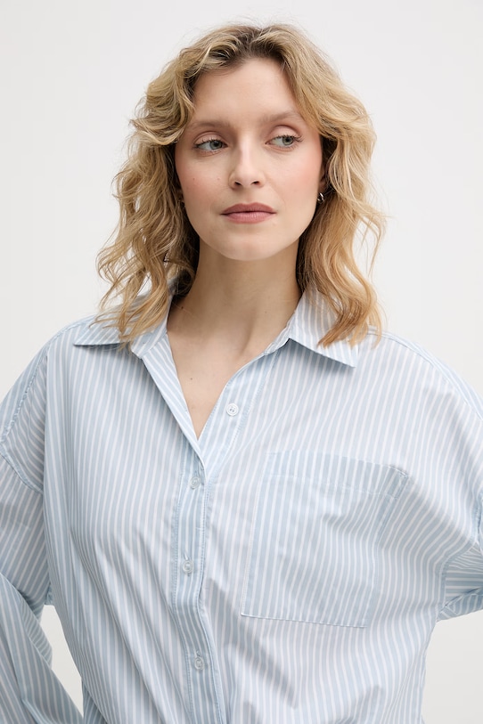 United Colors of Benetton koszula damska z wiskozy 5LRGDQ0DK niebieski