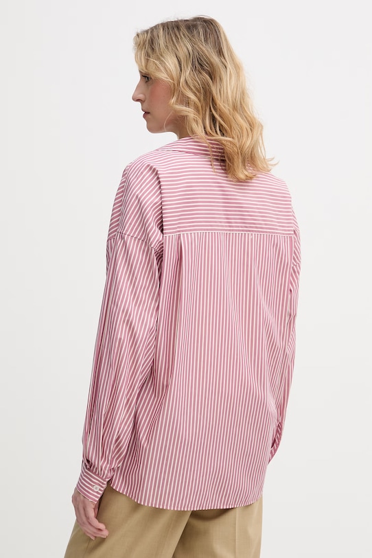 Odzież United Colors of Benetton koszula damska z wiskozy 5LRGDQ0DK różowy