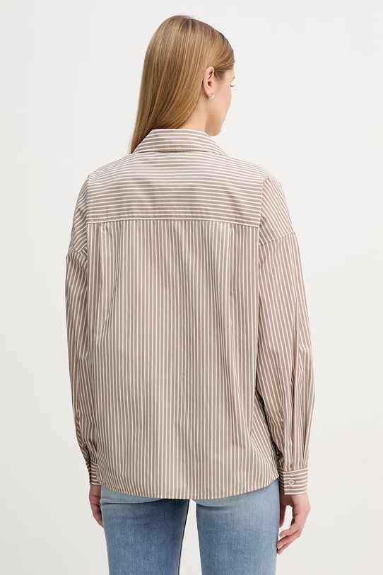 Odzież United Colors of Benetton koszula damska z wiskozy 5LRGDQ0DK beżowy