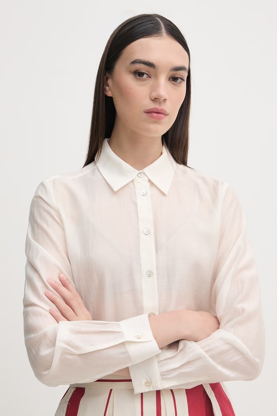 United Colors of Benetton сорочка жіноча бежевий 5S3SDQ0DU