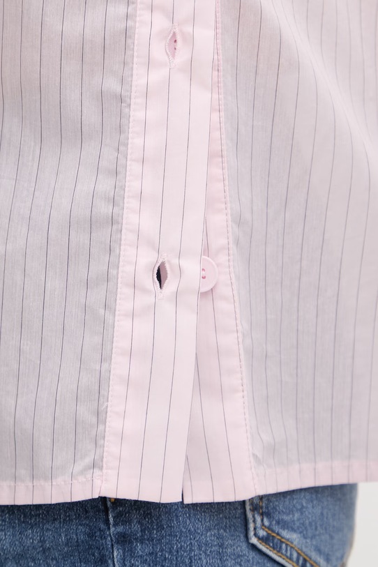 United Colors of Benetton cămașă pentru femei, cu bumbac 5V0FDQ0DP roz