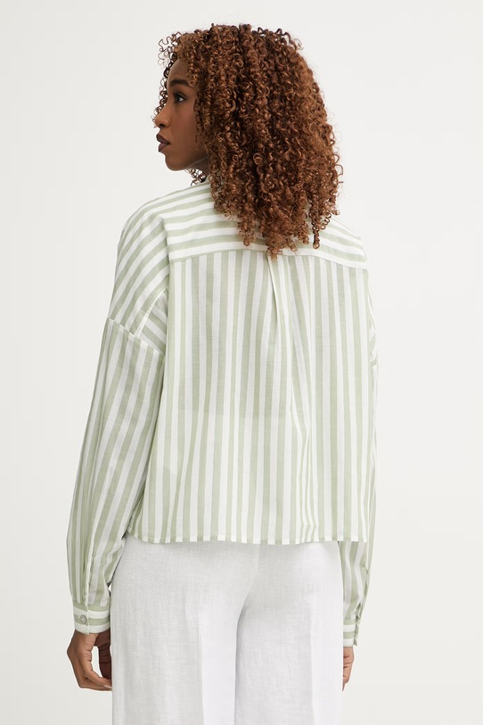 Oblečení United Colors of Benetton košile dámská bavlněná 53TEDQ0E3 zelená