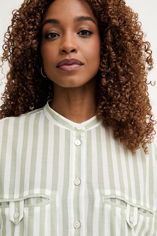 United Colors of Benetton košile dámská bavlněná zelená 53TEDQ0E3