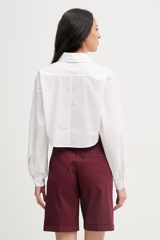 Oblečení United Colors of Benetton košile dámská bavlněná 54K3DQ0E4 bílá