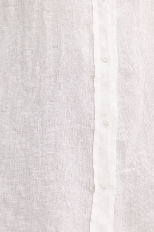 United Colors of Benetton рубашка для женщин из льна 5BMLDQ0D9 белый
