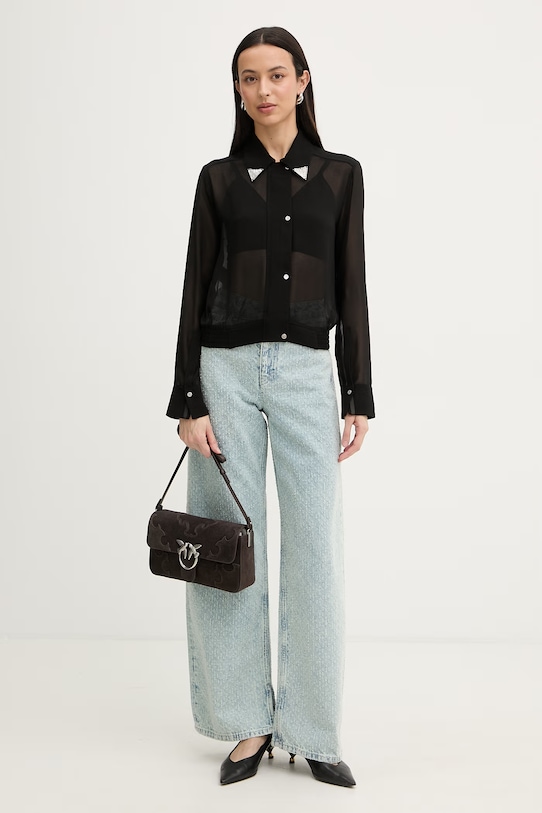 Pinko srajca ženska 106791.A3AT črna SS26