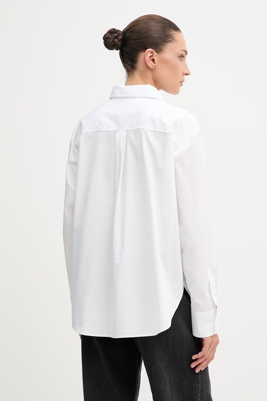 Odjeća Calvin Klein Jeans košulja za žene od pamuka LV047F102G bijela