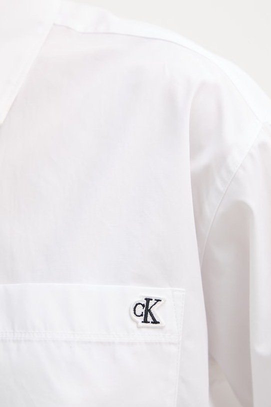 Calvin Klein Jeans košulja za žene od pamuka LV047F102G bijela