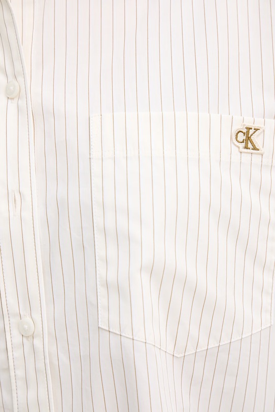 Calvin Klein Jeans košeľa dámska bavlnená LV047F103G béžová