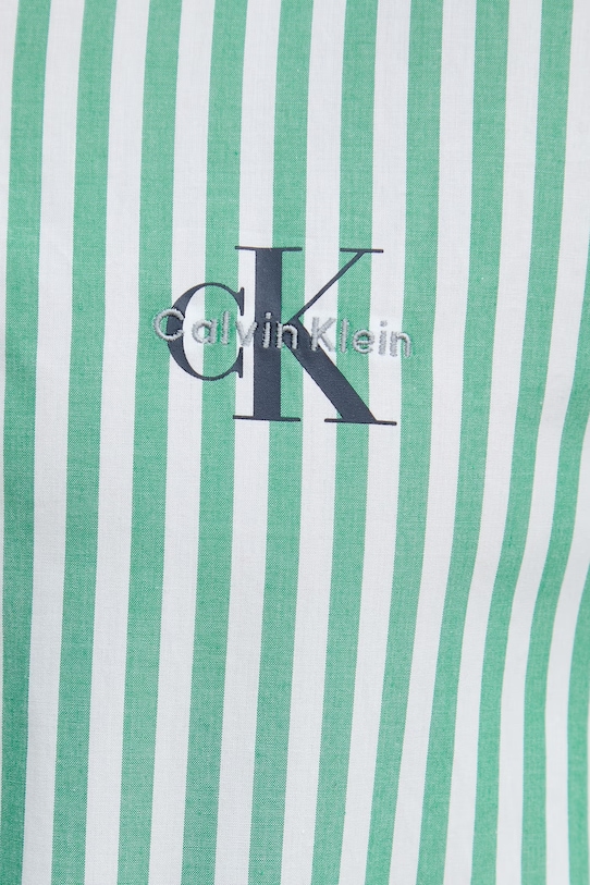 Calvin Klein Underwear košulja za žene od pamuka LV00QS7605 zelena
