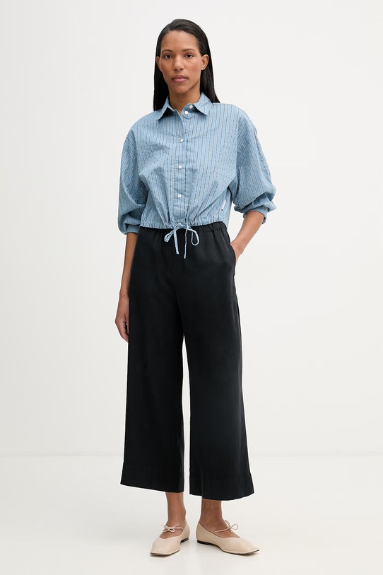 Marc O'Polo koszula damska z bawełny 5000008242 niebieski SS26