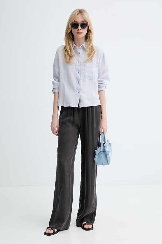 Marc O'Polo πουκάμισο σαφάρι γυναικείο λινό 5000013072 μπλε SS26