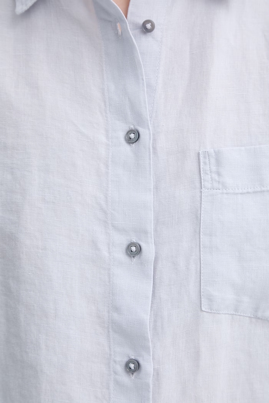 Marc O'Polo πουκάμισο σαφάρι γυναικείο λινό 5000013072 μπλε