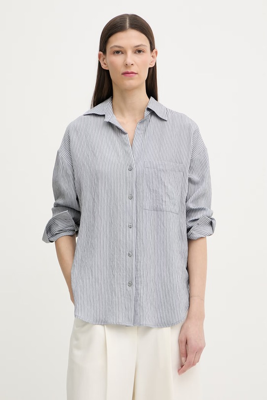 Marc O'Polo koszula damska z wiskozy niebieski 5000013085