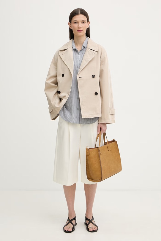 Marc O'Polo koszula damska z wiskozy 5000013085 niebieski SS26