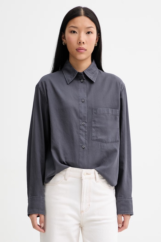 Marc O'Polo košile dámská bavlněná šedá 5000013387