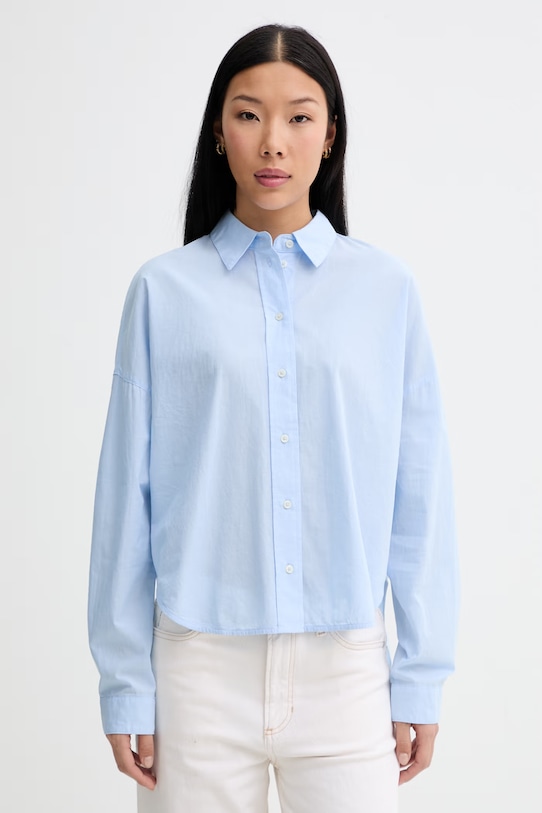 Marc O'Polo košeľa dámska bavlnená modrá 5000013390