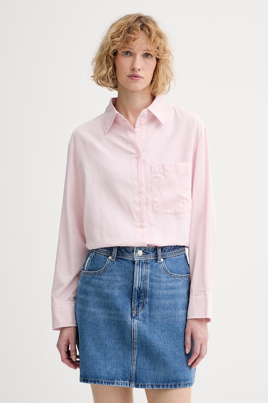 Marc O'Polo koszula damska bawełniana różowy 5000013396