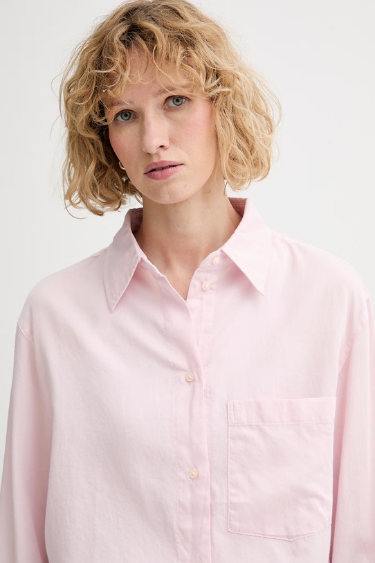 Marc O'Polo koszula damska bawełniana różowy 5000013396