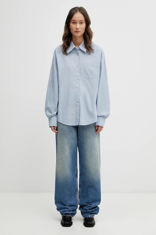 Our Legacy koszula Forever W2262PB niebieski