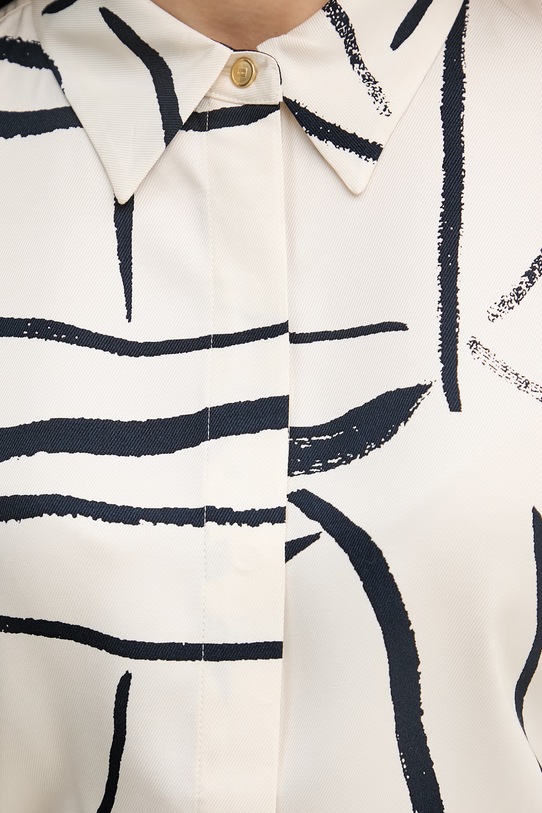 Tommy Hilfiger košeľa dámska z viskózy WW0WW49611 béžová