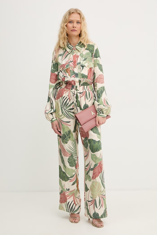 Guess košeľa dámska s viskózou DALIA W6GH22.W1789 zelená SS26