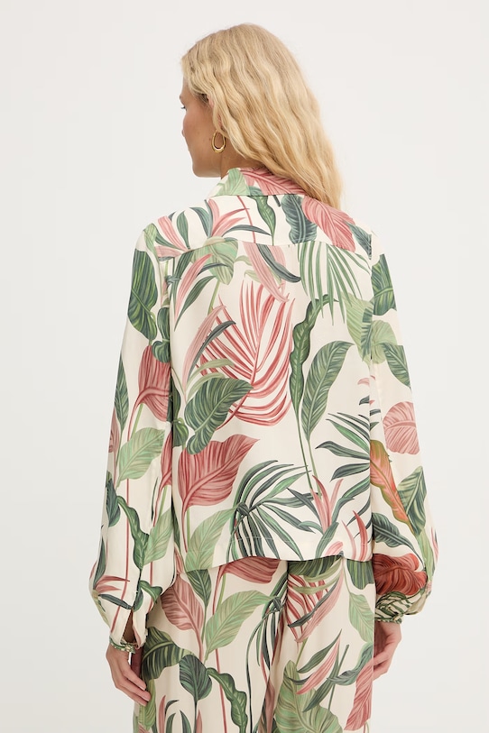 Oblečenie Guess košeľa dámska s viskózou DALIA W6GH22.W1789 zelená