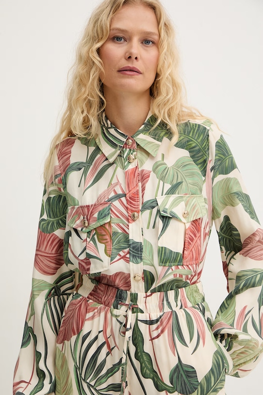 Guess košeľa dámska s viskózou DALIA zelená W6GH22.W1789