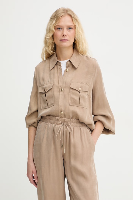 Guess dámska košeľa s viskózou DALIA béžová W6GH22.W1789