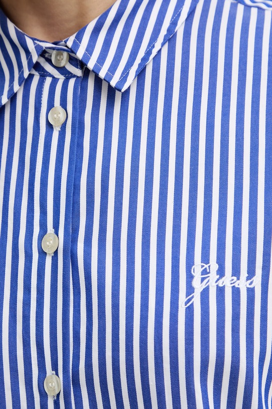 Guess koszula damska bawełniana TECLA W6GH39.W1849 niebieski