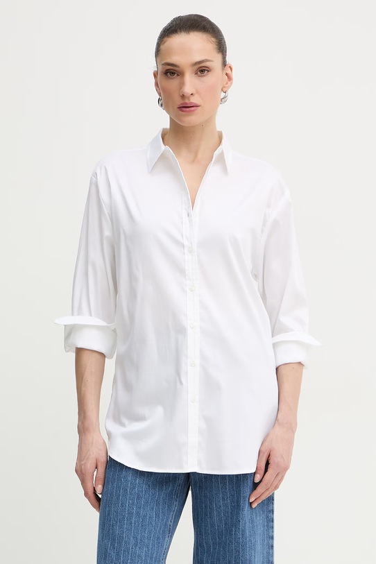 Odzież Guess koszula damska bawełniana W6GH54.W1979 biały