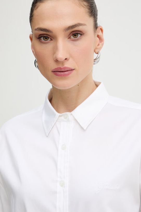 Guess koszula damska bawełniana W6GH54.W1979 biały